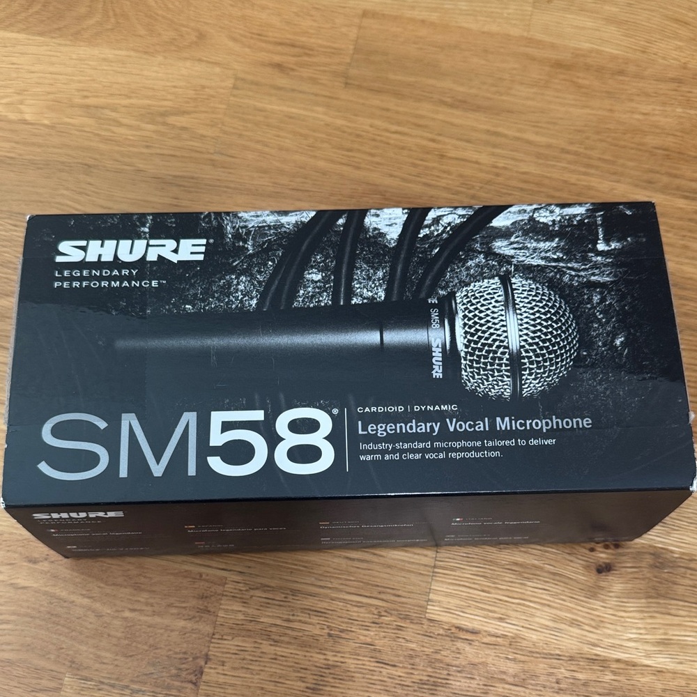 Shure SM58 Dynamic Microphone - Brand new in box